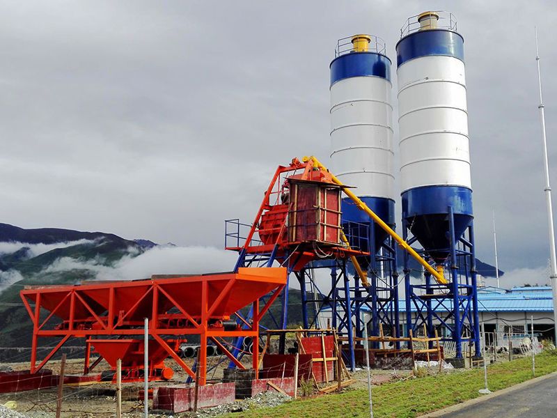 HZS75 Concrete Batching Plant In Philippines