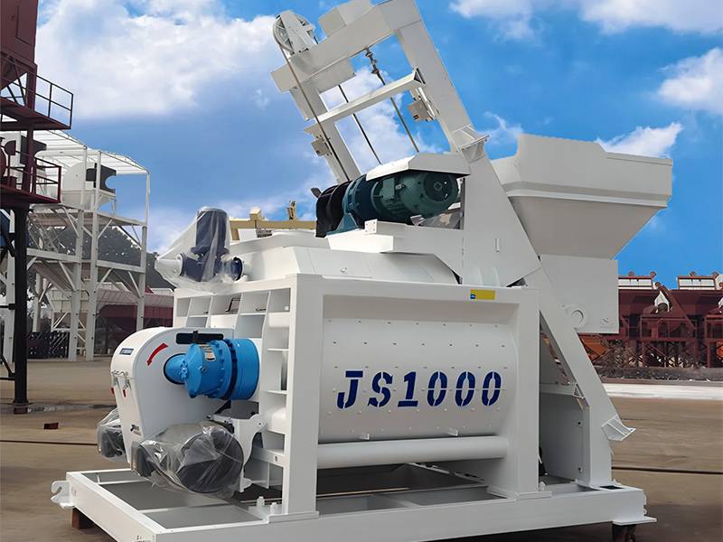 JS1000 Double Shaft Concrete Mixer