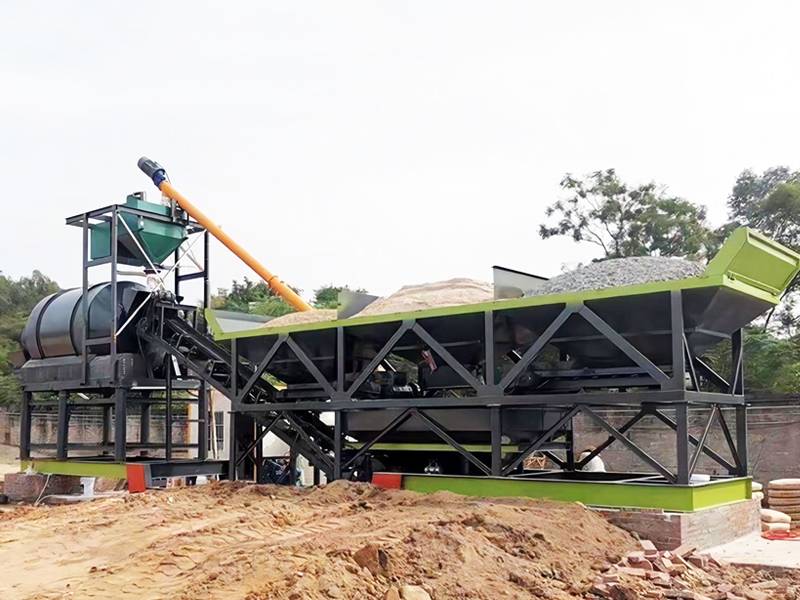 Smooth Installation and Operation of Drum Mixer Mobile Concrete Batching Plant in Laos