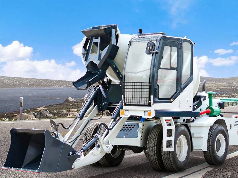 4M3 Self Loading Mobile Concrete Mixer Truck