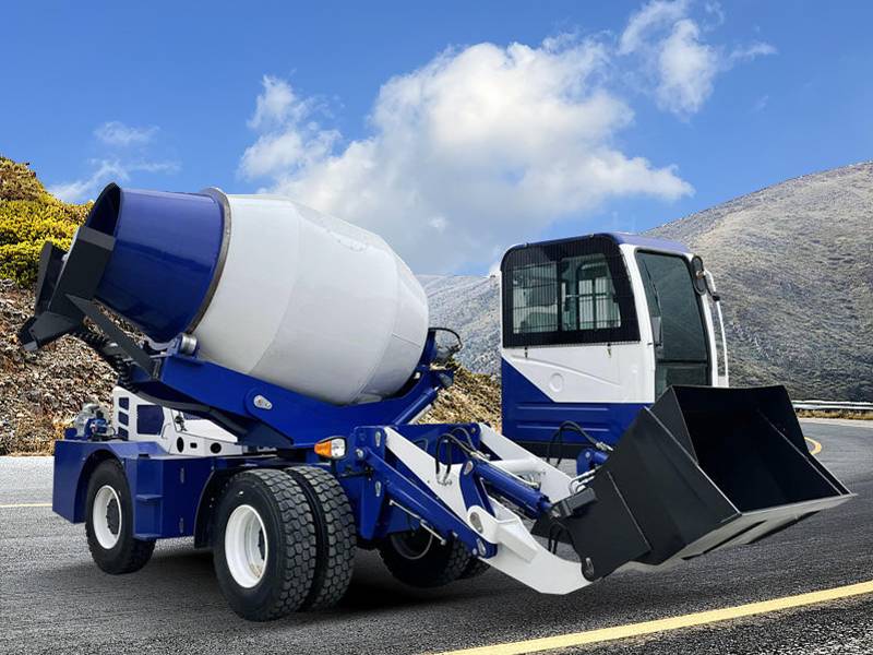 2M3 Self Loading Mobile Concrete Mixer Truck