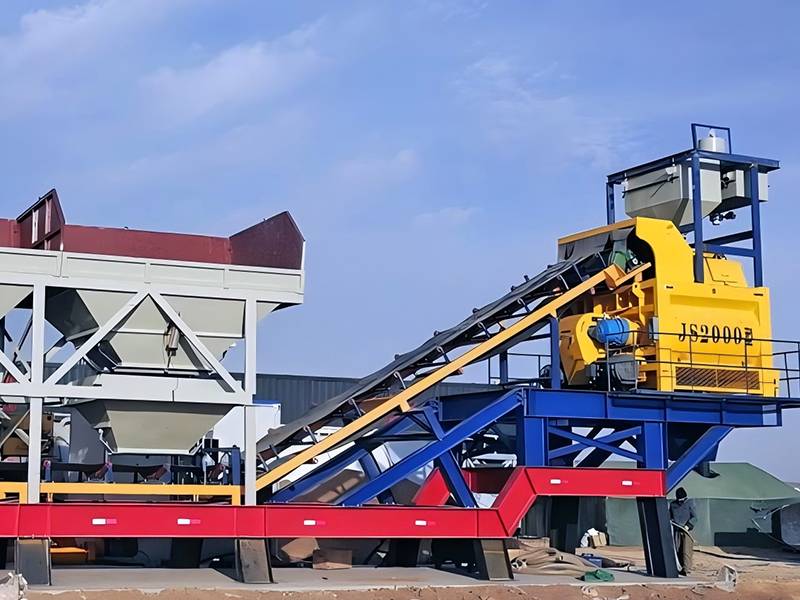 Installation and Adjustment of Aggregate Belt Conveyor in Concrete Mixing Plant