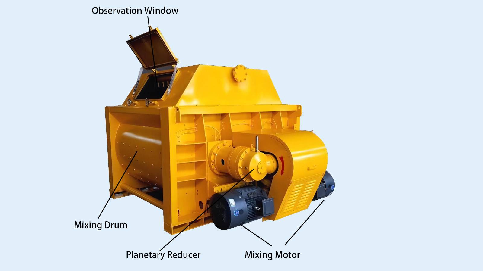 JS2000 Double Shaft Concrete Mixer